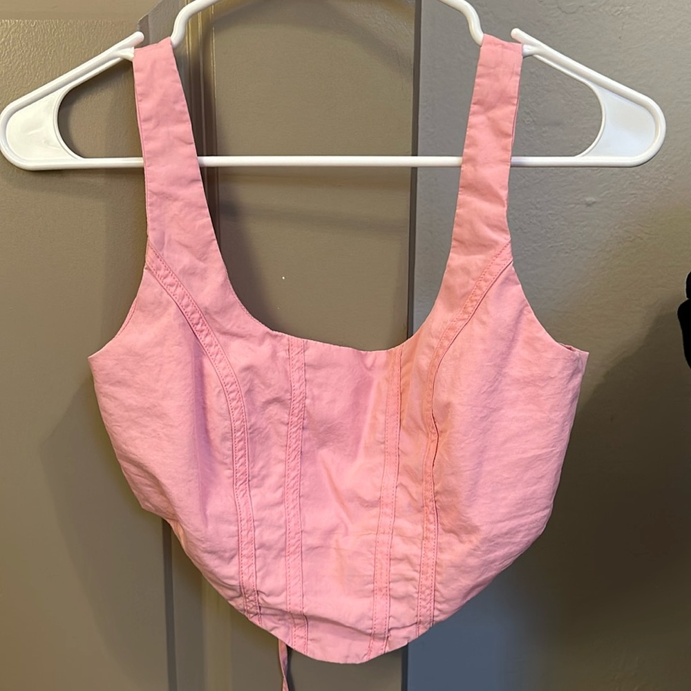 Princess Polly pink cropped top